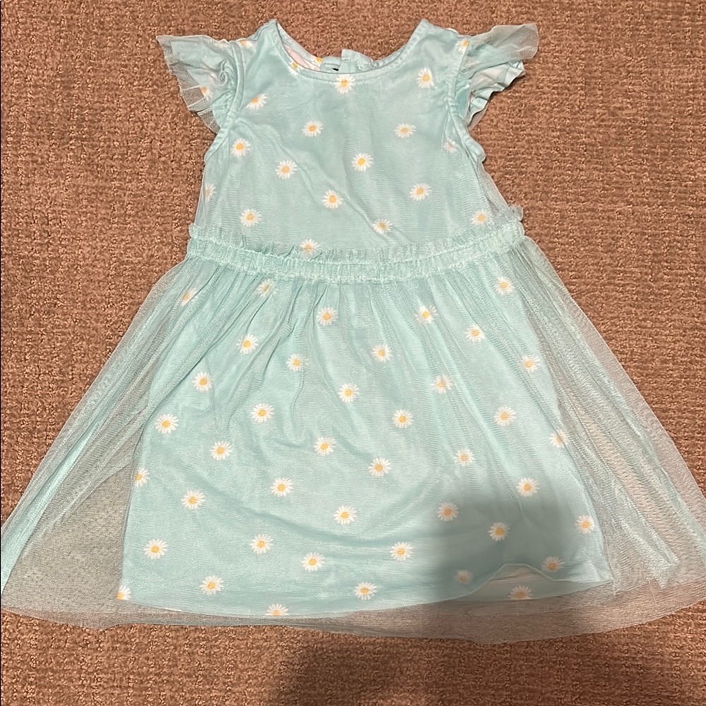 Charming Blue Floral Kids Dress